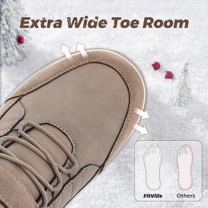 Ботинки зимние FitVille Extra Wide Мужские Застежка Velcro Теплая подкладка Нескользящие Короткие synthetic.ua - Фото 1
