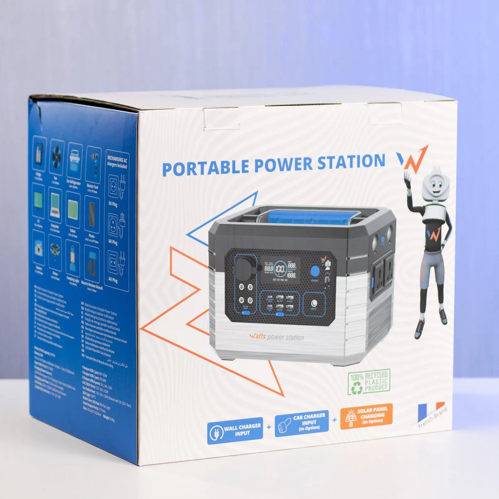 Зарядна станція Wonder WX2400 2400 Вт / 1200 Вт / 1000 Вт*год / Чиста синусоїда / Французький виробник, фото №8 Зарядна станція Wonder WX2400 2400 Вт / 1200 Вт / 1000 Вт*год / Чиста синусоїда / Французький виробник, фото №8