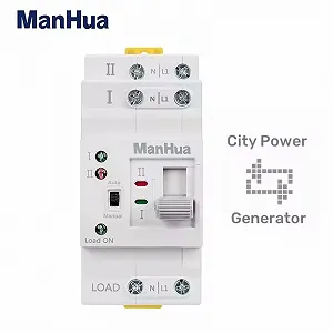 Автомат ввода резерва ManHua MES1-63NS/2P 63A 220V АВР переключатель - Фото 1
