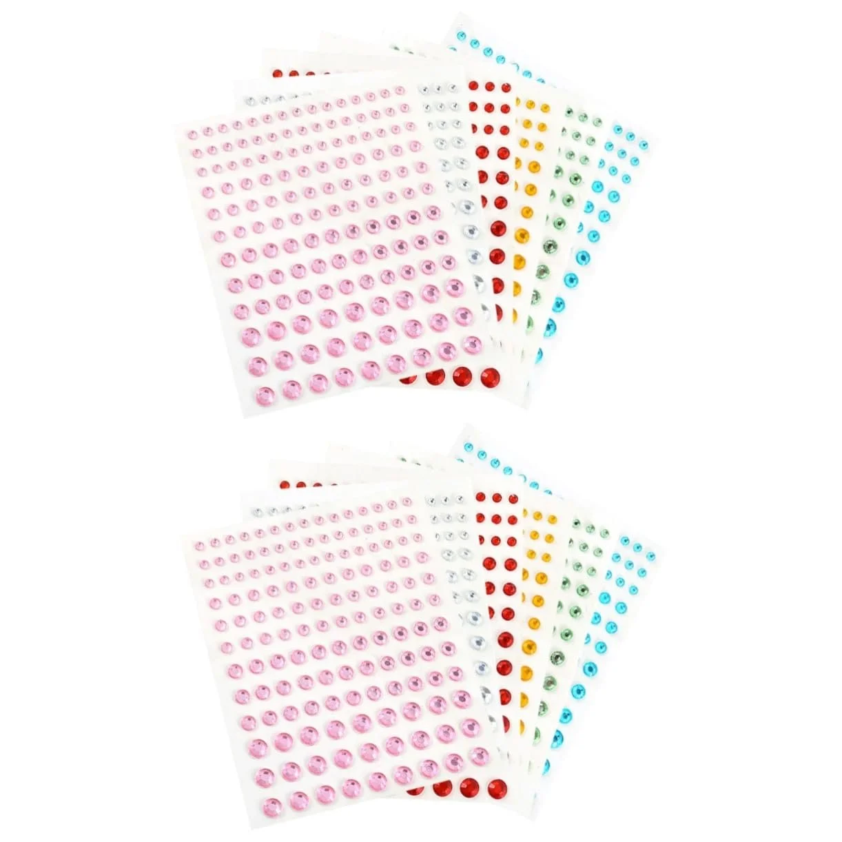 Самоклеючі кристали FRCOLOR 12 аркушів Різнокольорові, фото №1