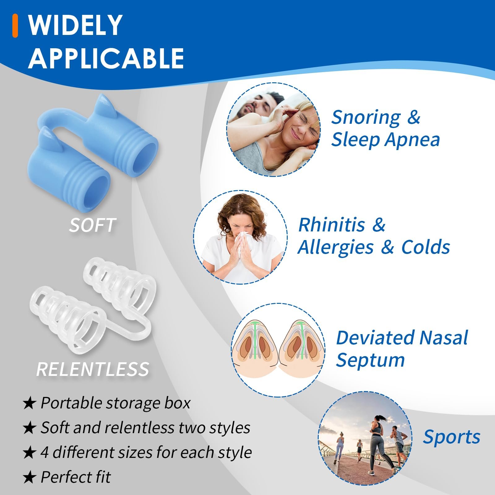 Роздільник для носа, Пристрій проти хропіння, Кліпса, фото №6