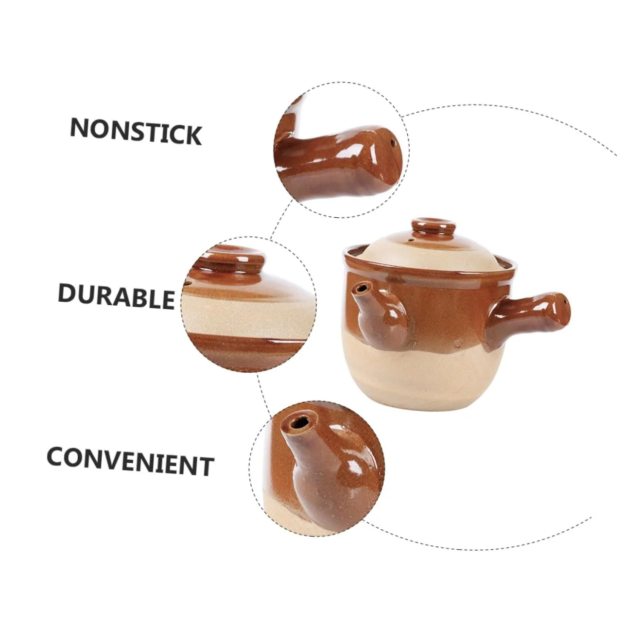 Кастрюля керамическая традиционная для травяных отваров, фото №3