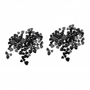 Стразы для ногтей Healvian 2 набора Хрустальные AB Стразы Камни в форме сердца и кристаллы для украшения ногтей, брелоки для ногтей, аксессуары для мобильных телефонов, подвеска для ногтей, плоские аксессуары для волос, декор Earth - Фото 1