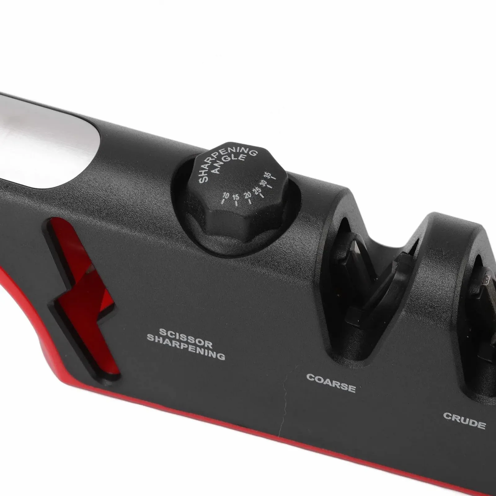 Точилка для ножів алмазна 3-ступінчаста регульована Червона, фото №7