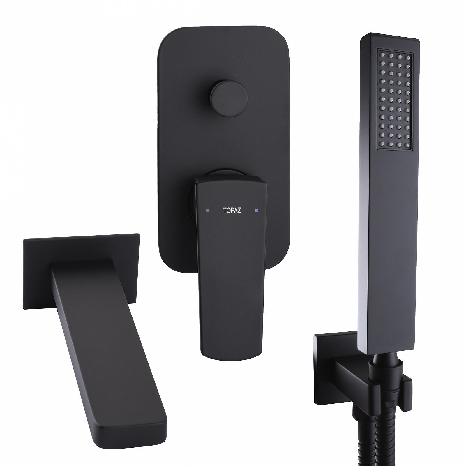 Змішувач для ванни вбудований TOPAZ LEXI TLG 21202-H21-BL, фото №3 Змішувач для ванни вбудований TOPAZ LEXI TLG 21202-H21-BL, фото №3