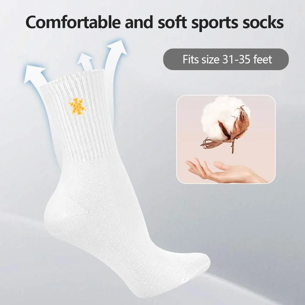 Шкарпетки тенісні Білий (6 пар), фото №2