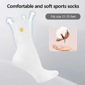 Шкарпетки тенісні Білий (6 пар) synthetic.ua - Фото 1