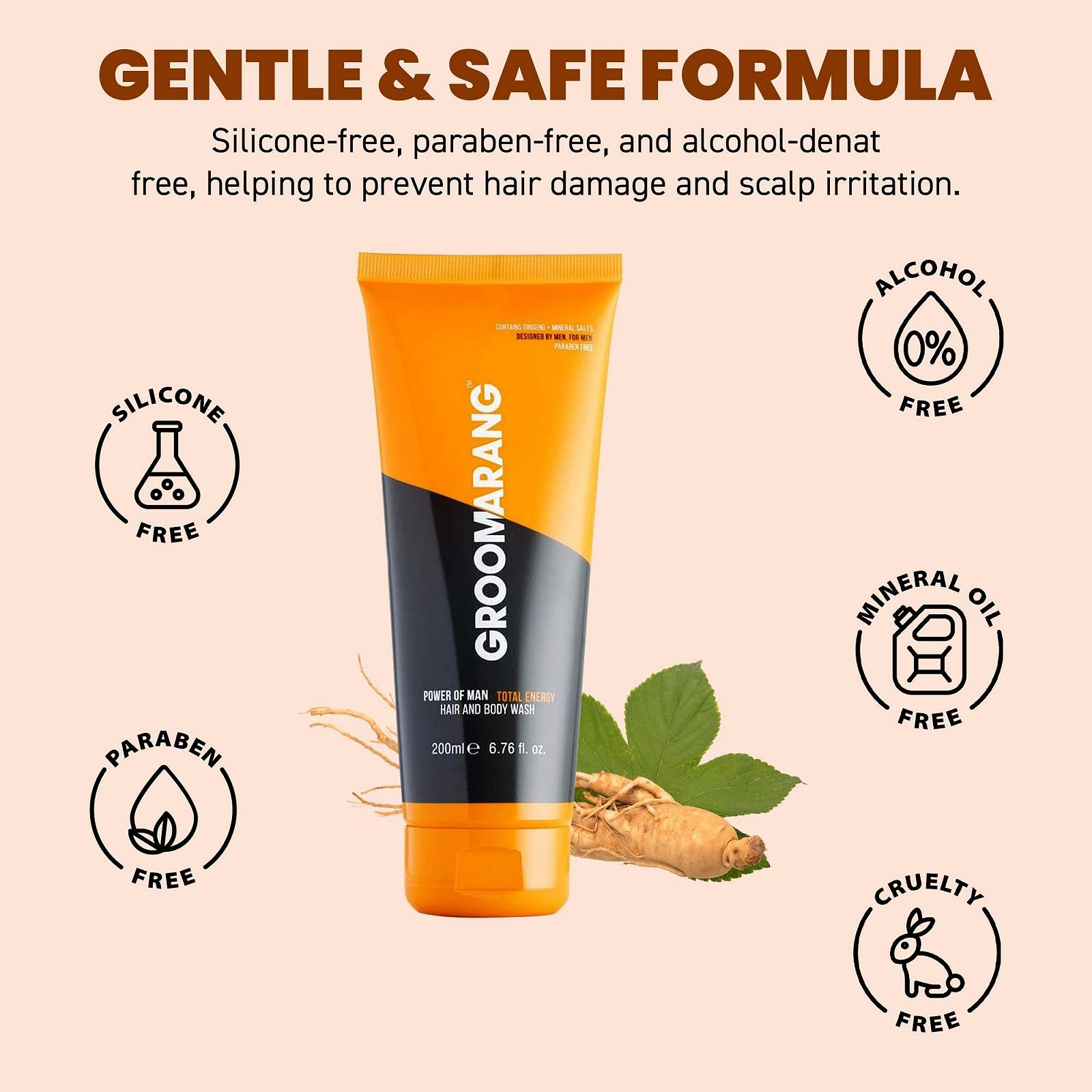 Гель для душу та волосся Power of Man Total Energy 200 мл, фото №3 Гель для душу та волосся Power of Man Total Energy 200 мл, фото №3