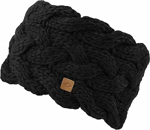 Вязаная Повязка на Голову с Флисовой Подкладкой для Женщин Тепла - Фото 1