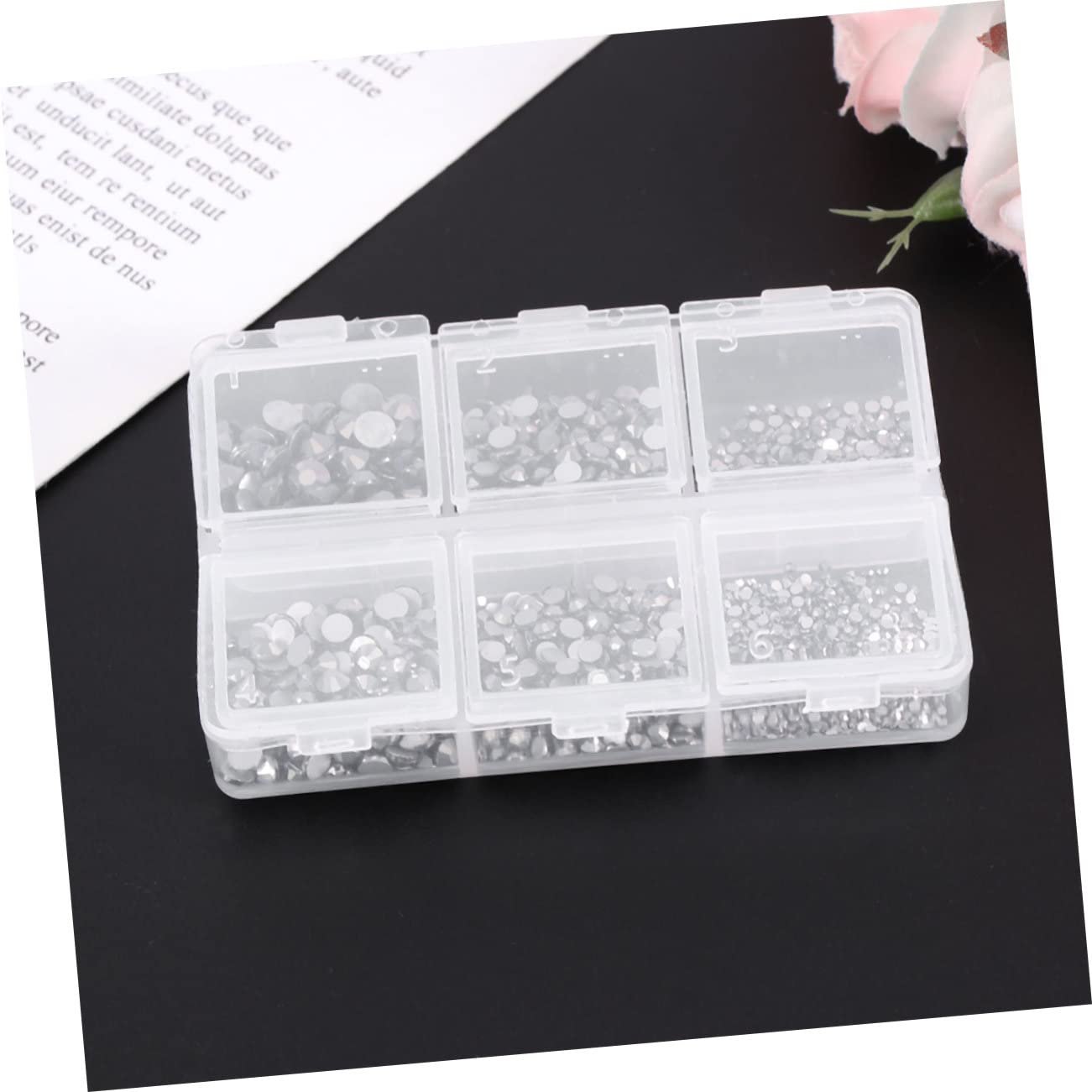 Украшение для ногтей Стразы Стекло Черный, фото №8