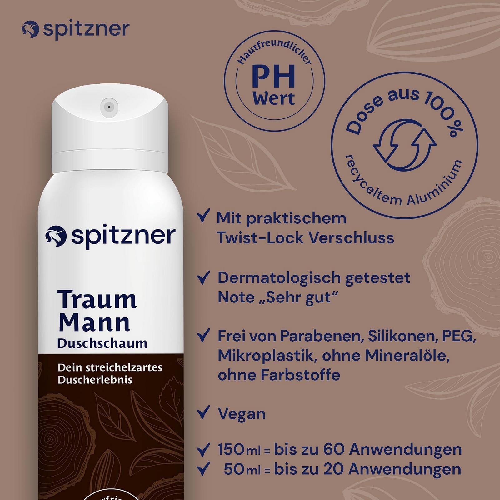 Піна для душу Spitzner Pure Man 2 x 150 мл, фото №4 Піна для душу Spitzner Pure Man 2 x 150 мл, фото №4