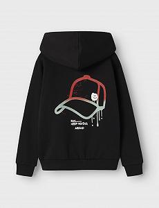 Толстовка NAME IT Nkmnotus LS Nreg Sweat Wh Bru synthetic.ua - Фото 1