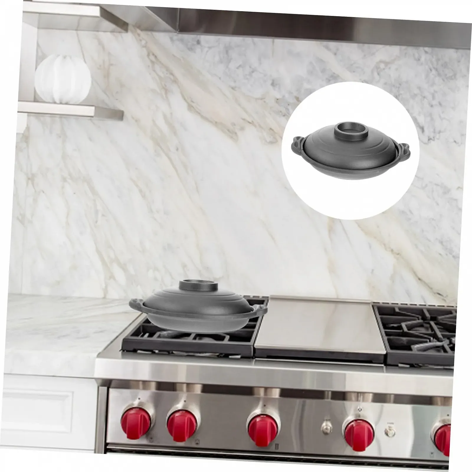 Каструля керамічна INOOMP Глиняна без покриття кислотостійка, фото №4