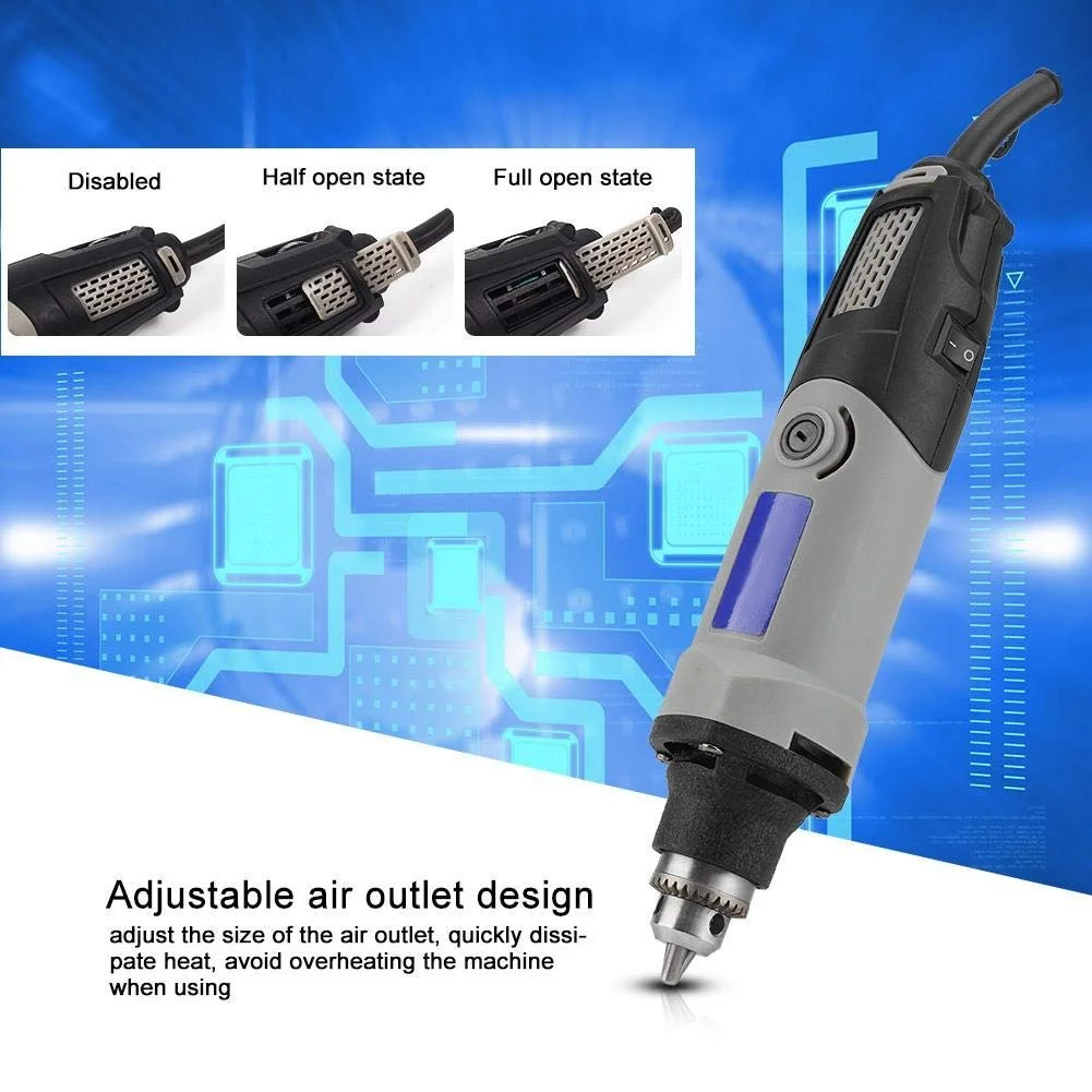 Штанговая Шлифмашина, Мини Штанговая Шлифмашина, 400W Электрическая Шлифмашина 6 Позиции с Переменной Скоростью 220В ЕС Вилка, фото №2