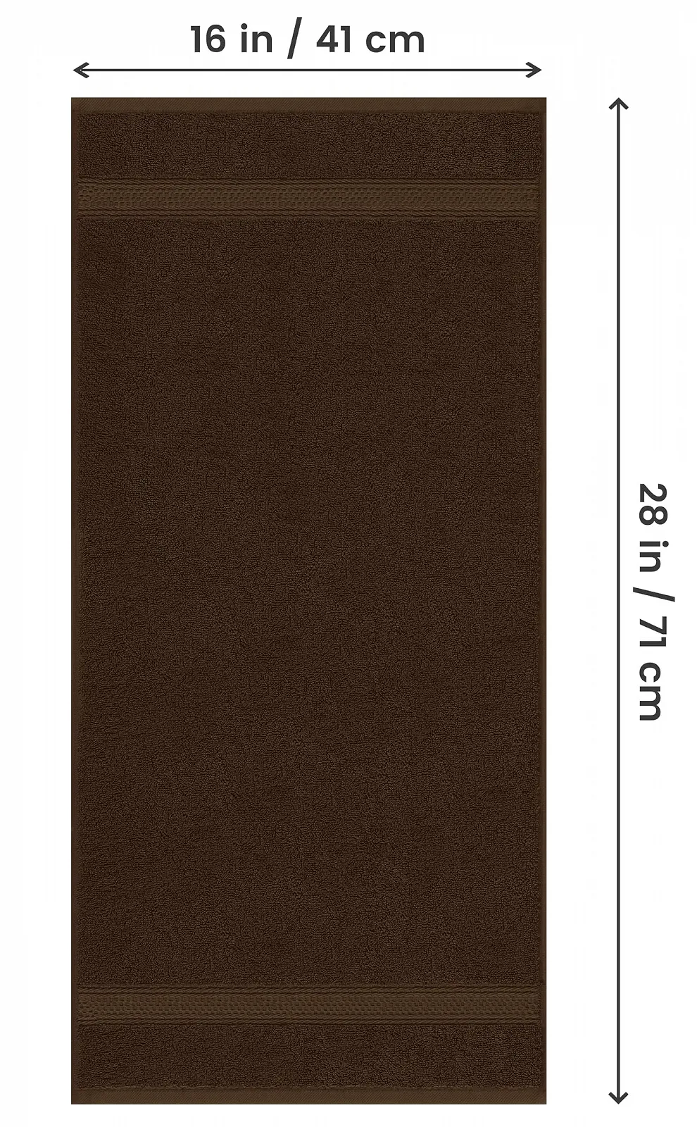 Набор полотенец для рук Utopia Towels 100% хлопок 600 г/м² 6 шт. 40.6 x 71.1 см, фото №1