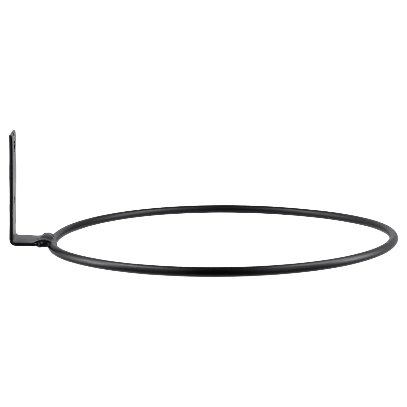Кільце-тримач для квіткового горщика настінне набір 6 шт. 20 см металеве чорне, фото №6