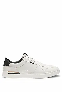 Кросівки BOSS Clint Tenn Signature Stripe Шкіряні - Фото 1