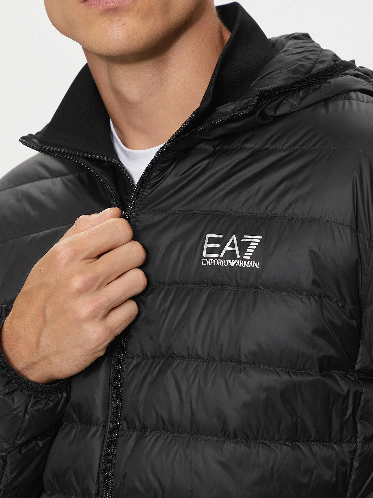 Куртка EA7 Emporio Armani jacket black L, фото №3