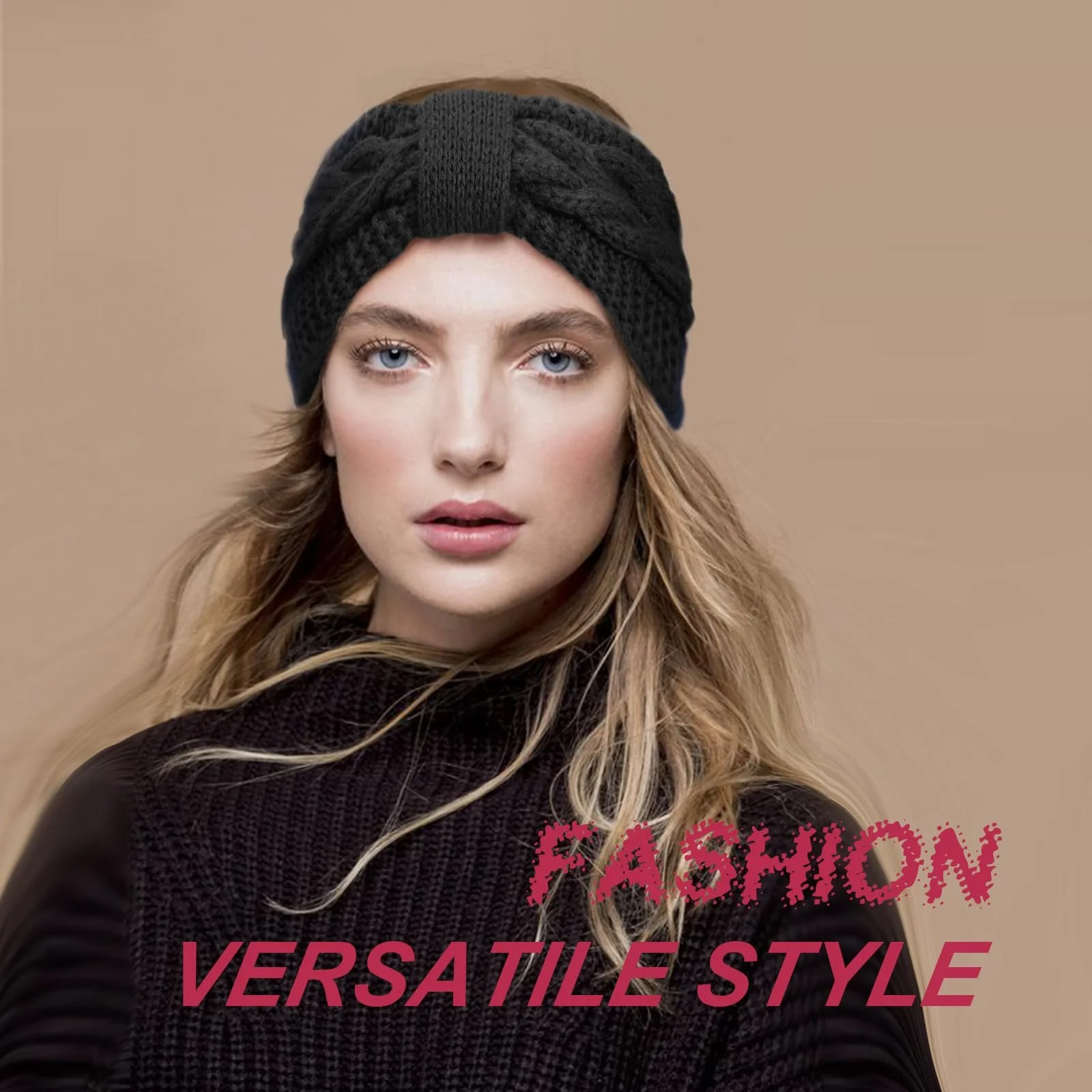 В'язана Пов'язка на Голову DRESHOW Зимова, фото №5 В'язана Пов'язка на Голову DRESHOW Зимова, фото №5