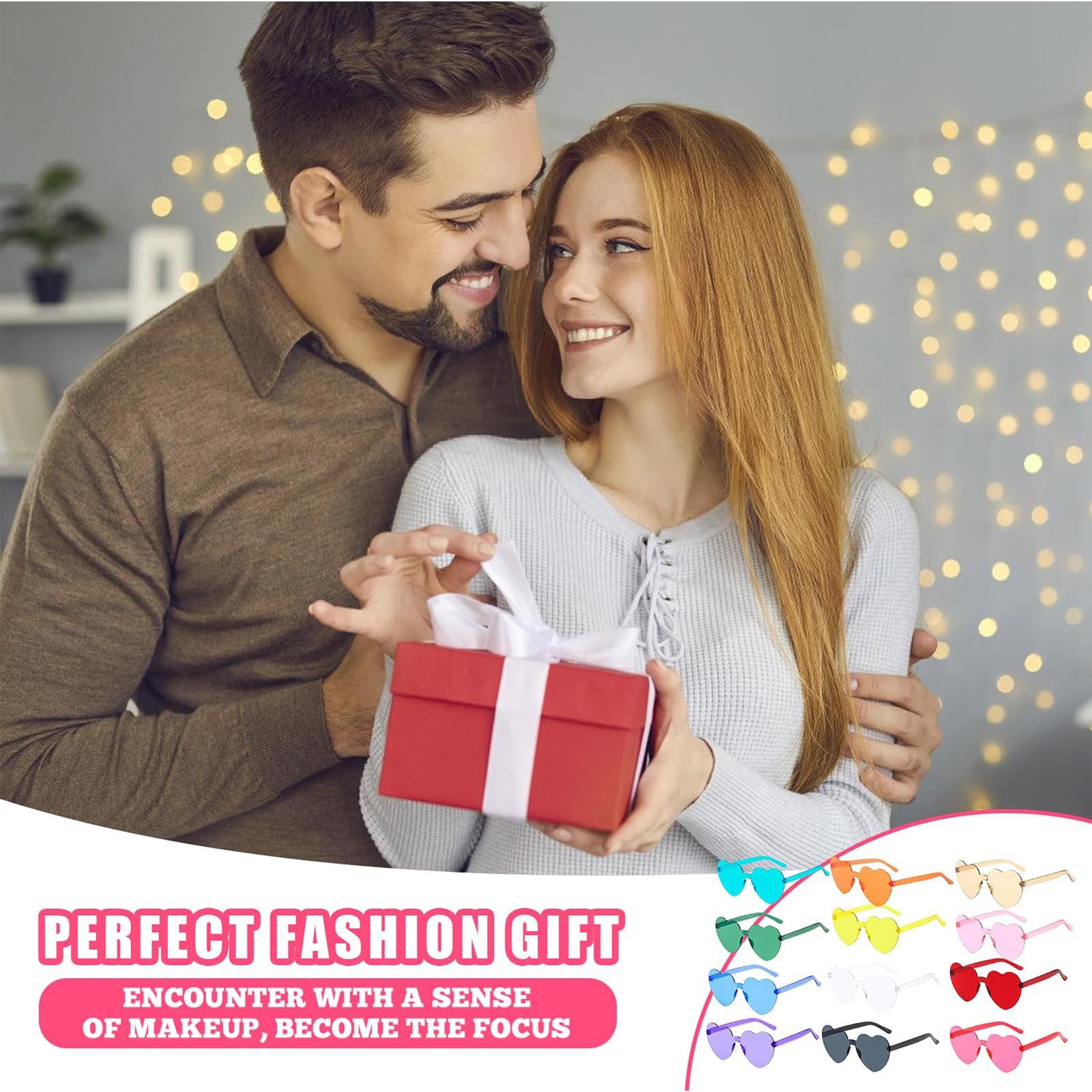 Сонцезахисні окуляри WANDGU у формі серця, без оправи, 12 кольорів, рожевий, фото №3 Сонцезахисні окуляри WANDGU у формі серця, без оправи, 12 кольорів, рожевий, фото №3