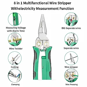 Стриппер 8-в-1 с функцией измерения тока и тестером напряжения synthetic.ua - Фото 1