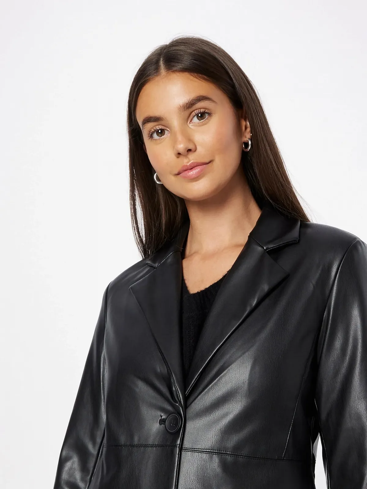 Пальто зі штучної шкіри ONLY Onlsaramy Довге Cs OTW, фото №5