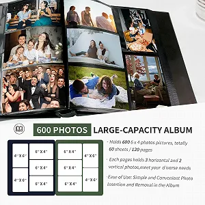 Фотоальбом Rdylymx 15x10 см, 600 карманов, темно-зеленый, большая емкость, кожаная обложка для портретных и альбомных фотографий только 10x15 см цена на synthetic.ua - Фото 1 Фотоальбом Rdylymx 15x10 см, 600 карманов, темно-зеленый, большая емкость, кожаная обложка для портретных и альбомных фотографий только 10x15 см synthetic.ua - Фото 1