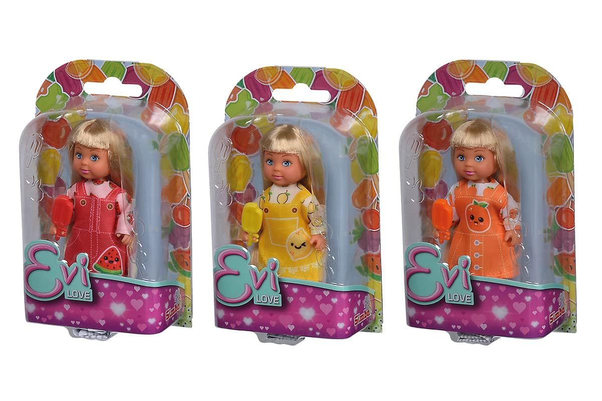 Кукла Evi Love Fruity Ice Simba 105733562 Мини-кукла 12 см в милом платье с фруктовым мороженым, фото №5 Кукла Evi Love Fruity Ice Simba 105733562 Мини-кукла 12 см в милом платье с фруктовым мороженым, фото №5