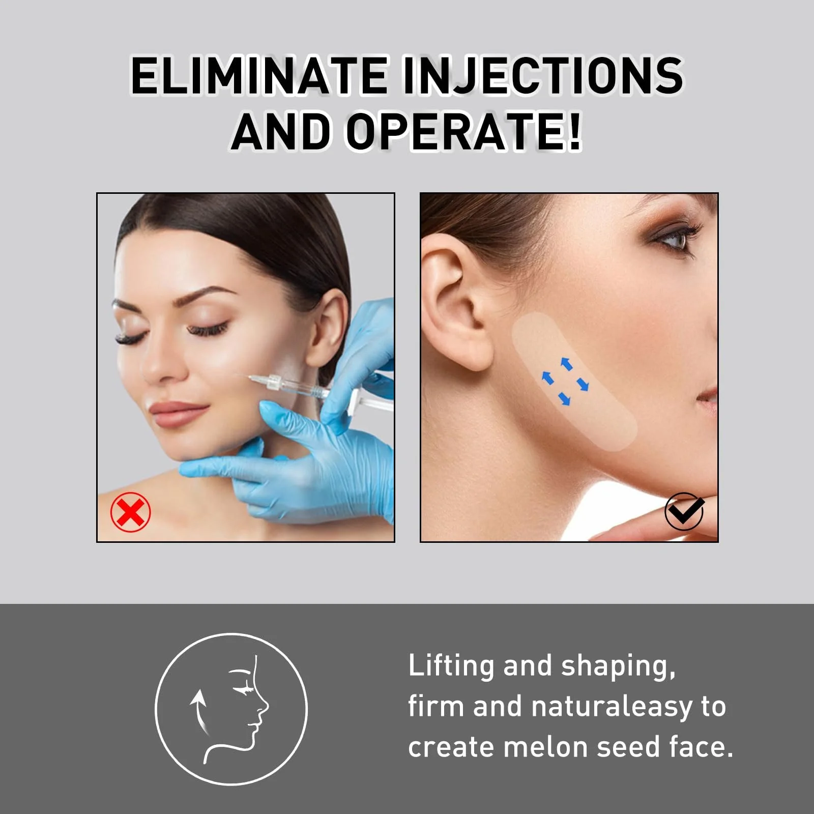 Пластыри для лица невидимы, 2 упаковки по 40 штук, фото №4 Пластыри для лица невидимы, 2 упаковки по 40 штук, фото №4