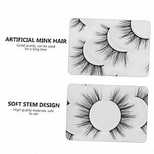 Искусственные Ресницы Angoily 3D Тонкие Черные 7 пар synthetic.ua - Фото 1