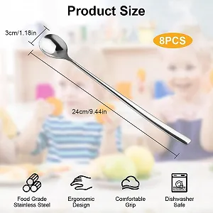 Ложка Тип Латте Макьято Набор, 8 штук 24 cm synthetic.ua - Фото 1