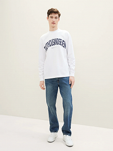 Джинси Loose Straight Fit Jeans 1040203-10119 Tom Tailor Синій  M - Фото 1