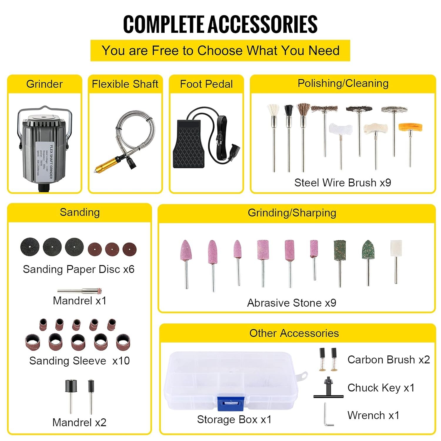 Шліфувальна машина Vevor 780W Grey, фото №6 Шліфувальна машина Vevor 780W Grey, фото №6