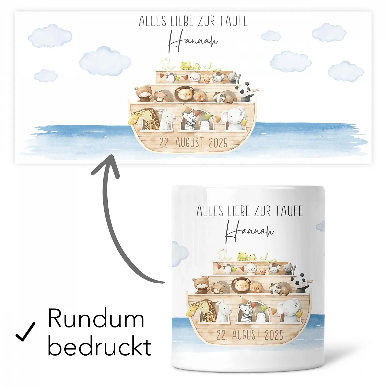 Скарбничка Noah's Ark Керамічна, персоналізована, фото №2