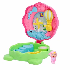 Кукла Cry Babies Little Changers Windy Flower Shaped Collector Capsule с мини-куклой, пипеткой и листовкой +3 года - Фото 1