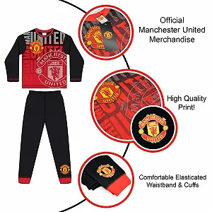 Піжама Manchester United Official FC для дітей synthetic.ua - Фото 1