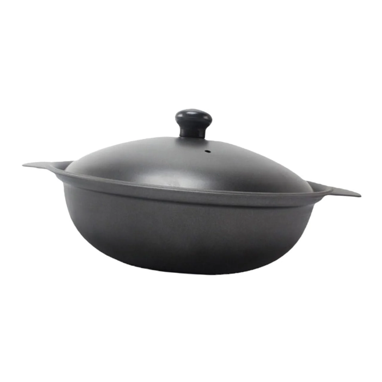 Чавунна каструля з кришкою антипригарна для тушкування та супів, фото №1