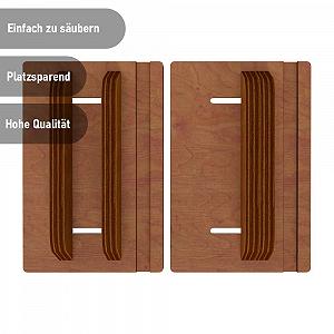 Подставка вертикальная для ноутбука, коричневая synthetic.ua - Фото 1