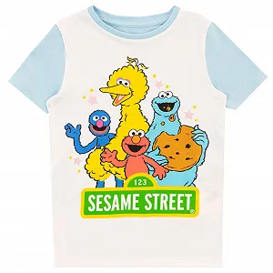 Пижама Sesame Street Slim Fit для девочек synthetic.ua - Фото 1