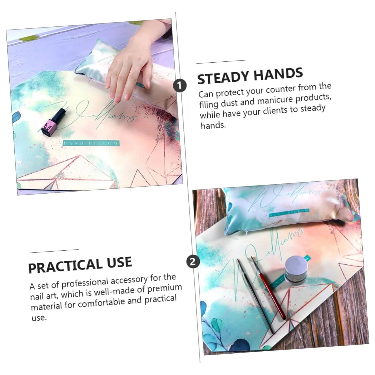 Подушка для рук VALICLUD для маникюра, 1 шт., противоскользящая, фото №6 Подушка для рук VALICLUD для маникюра, 1 шт., противоскользящая, фото №6