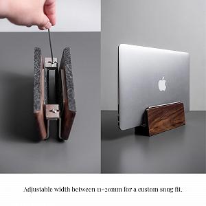 Подставка Вертикальная Raico Дерево грецкого ореха (орех, одинарный слот, регулируемая) synthetic.ua - Фото 1