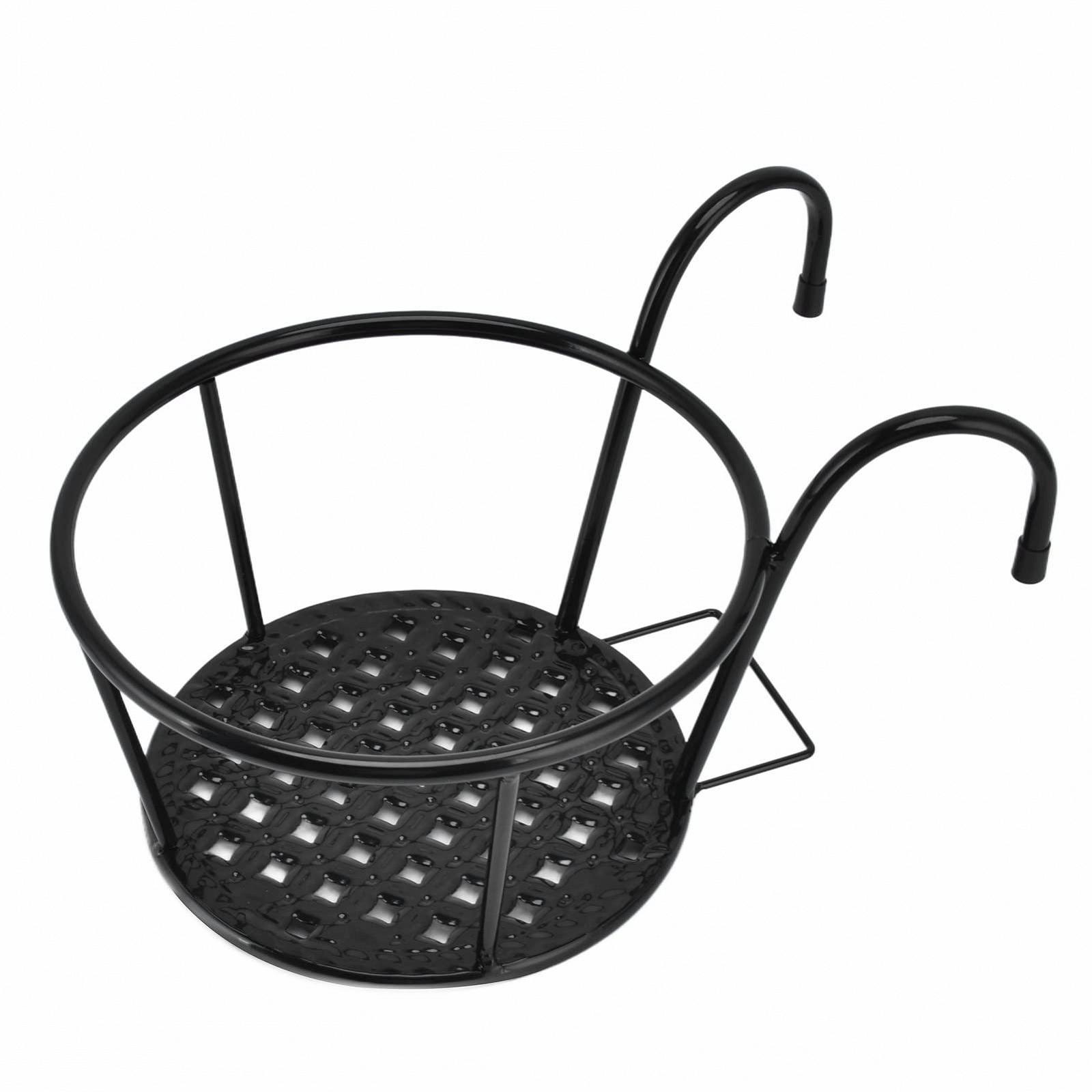 Підвісні квіткові горщики 2 шт. Залізні кошики для перил та стін, фото №6