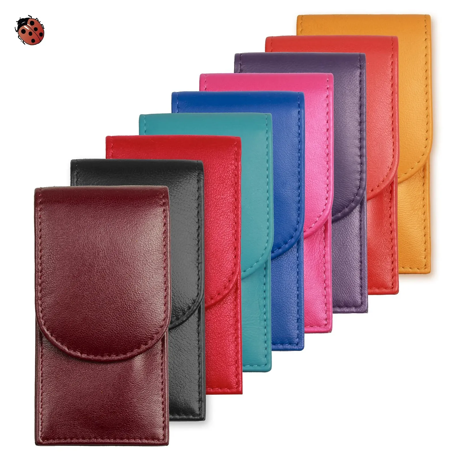 Набір для манікюру Sonnenschein by Hans Kniebes 3 предмети, кишеньковий, чохол з овечої шкіри Nappa (бордовий), фото №7