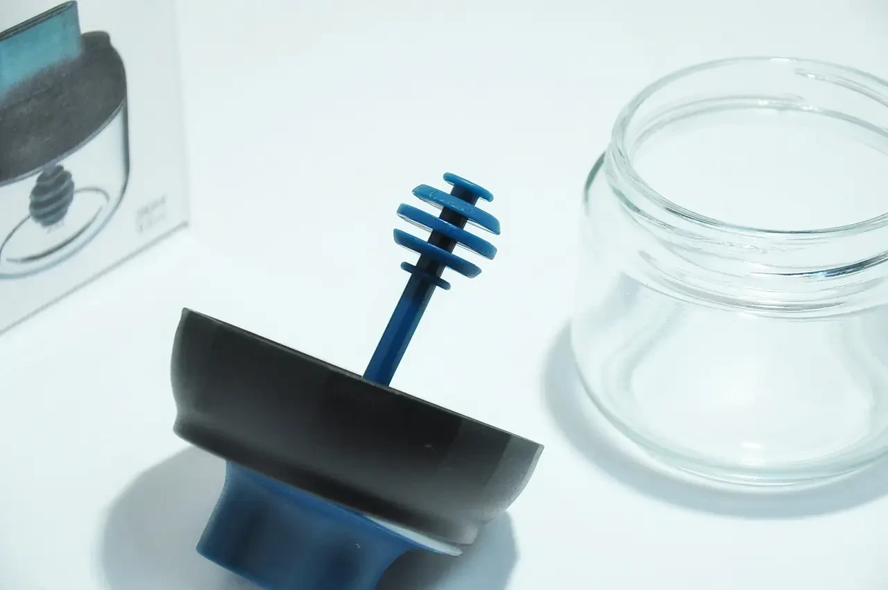 Диспенсер-темкість дозатор для меду Медовиця з ложкою Бенсон баночка, фото №4 Диспенсер-темкість дозатор для меду Медовиця з ложкою Бенсон баночка, фото №4