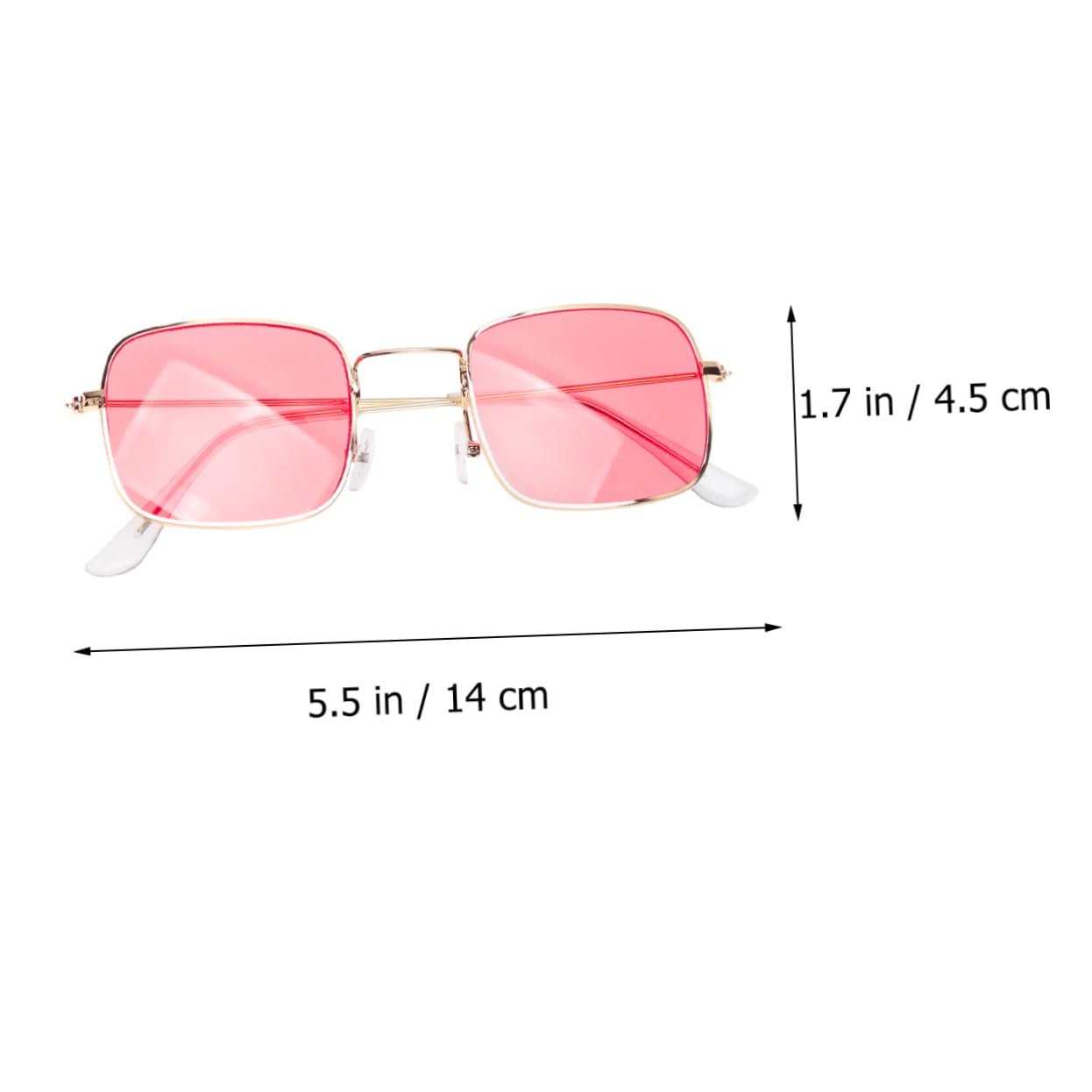 Сонцезахисні окуляри Квадратні Ретро PACKOVE Червона оправа, фото №4