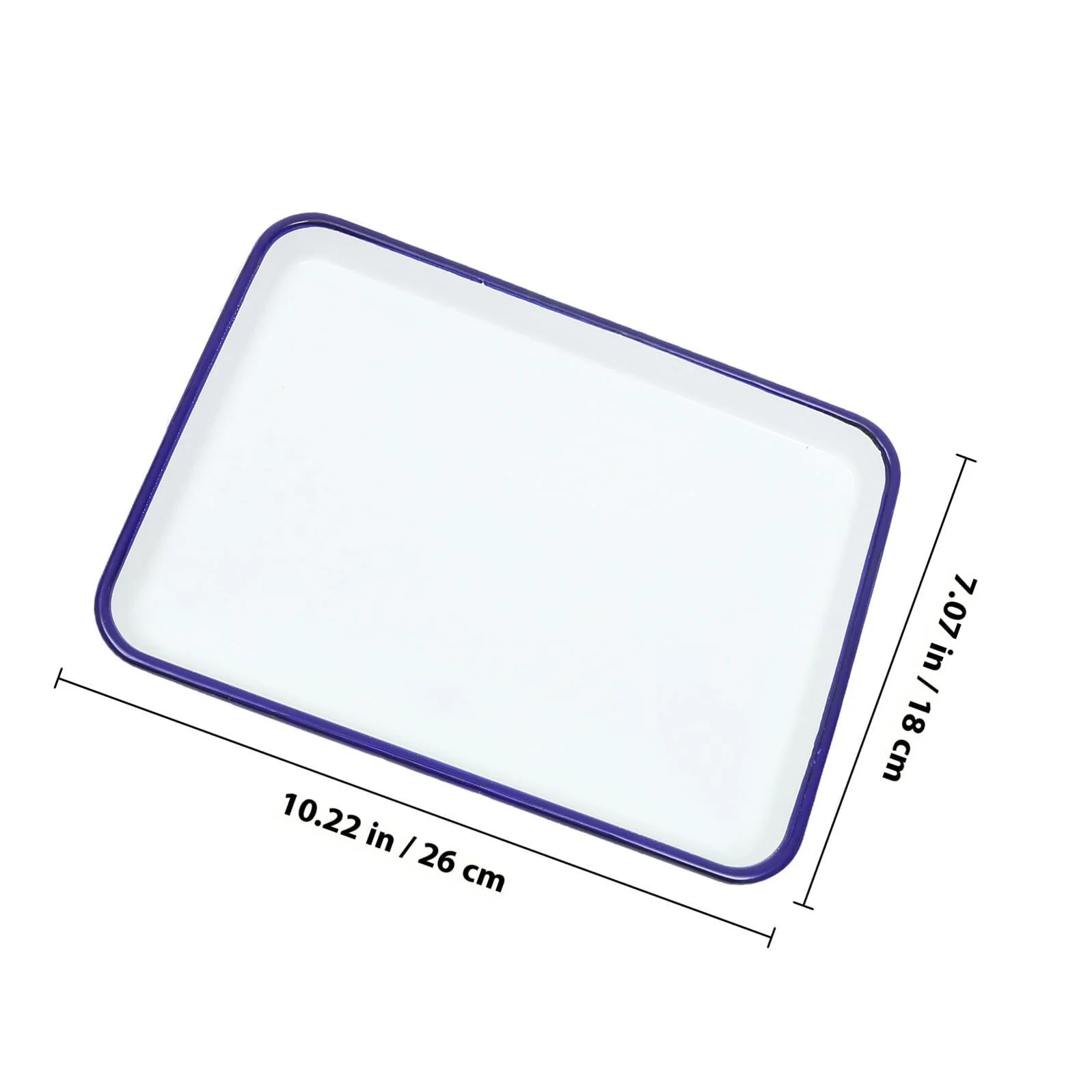 Форма для випікання та запікання VICASKY прямокутна емальована зносостійка термостійка біла, фото №2