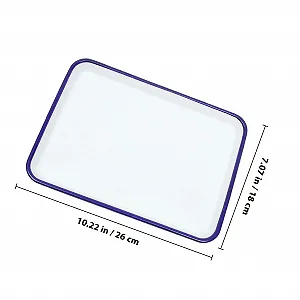 Форма для випікання та запікання VICASKY прямокутна емальована зносостійка термостійка біла synthetic.ua - Фото 1