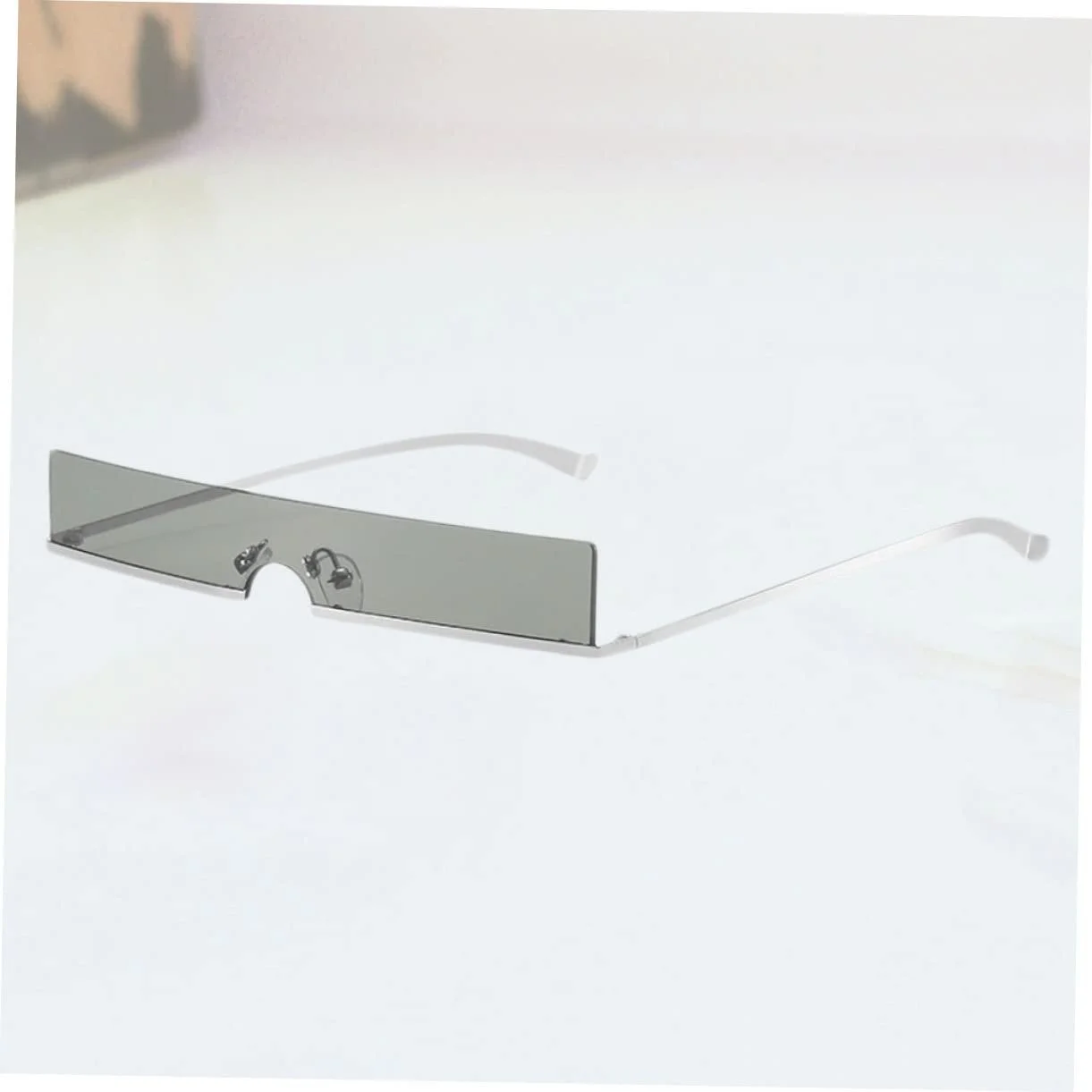 PACKOVE 2 шт. Спортивные очки для мужчин и женщин, прямоугольные, без оправы, металлическая оправа, в форме сердца, фото №2