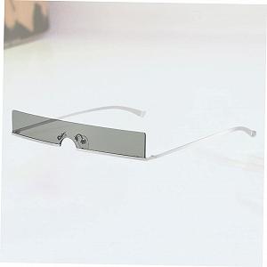 PACKOVE 2 шт. Спортивні окуляри для чоловіків і жінок, прямокутні, без оправи, металева оправа, у формі серця synthetic.ua - Фото 1