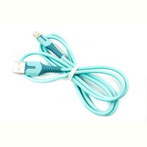 Кабель Dengos USB-Lightning 1м Blue PLS-L-IND-SOFT-BLUE - Фото 1